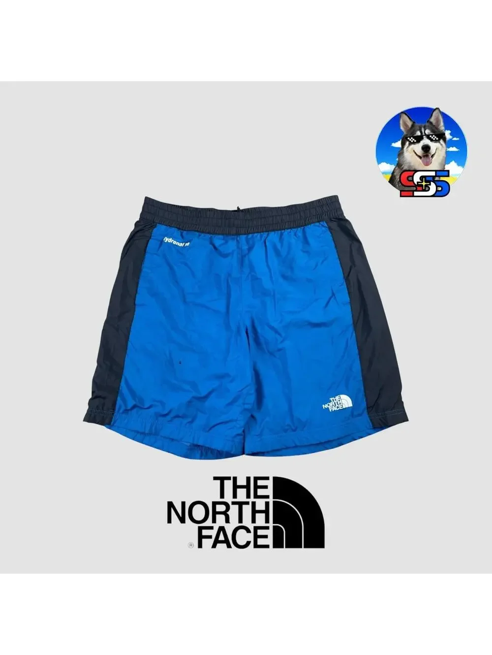 The North Face Hydrenaline Shorts Men's 32 x 8 Baggy Running Activewear Blue